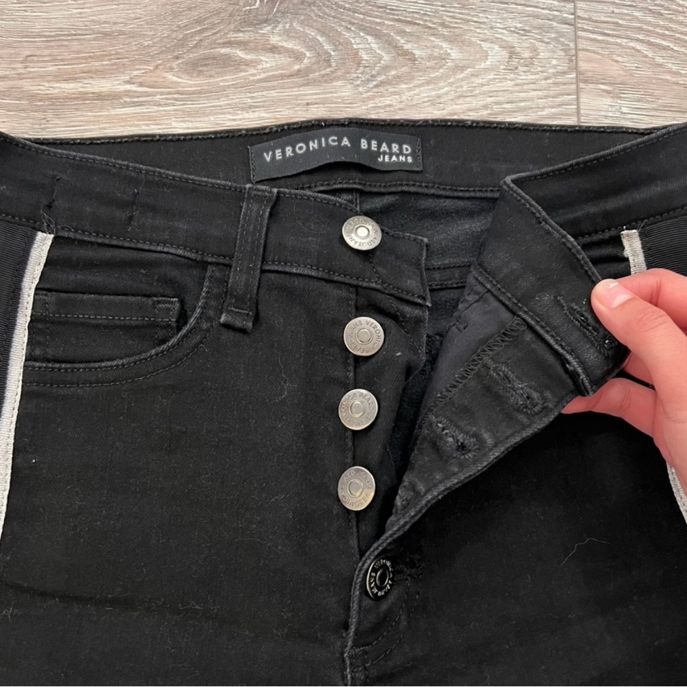 Veronica Beard Carolyn Black Tuxedo Stripe Black … - image 8